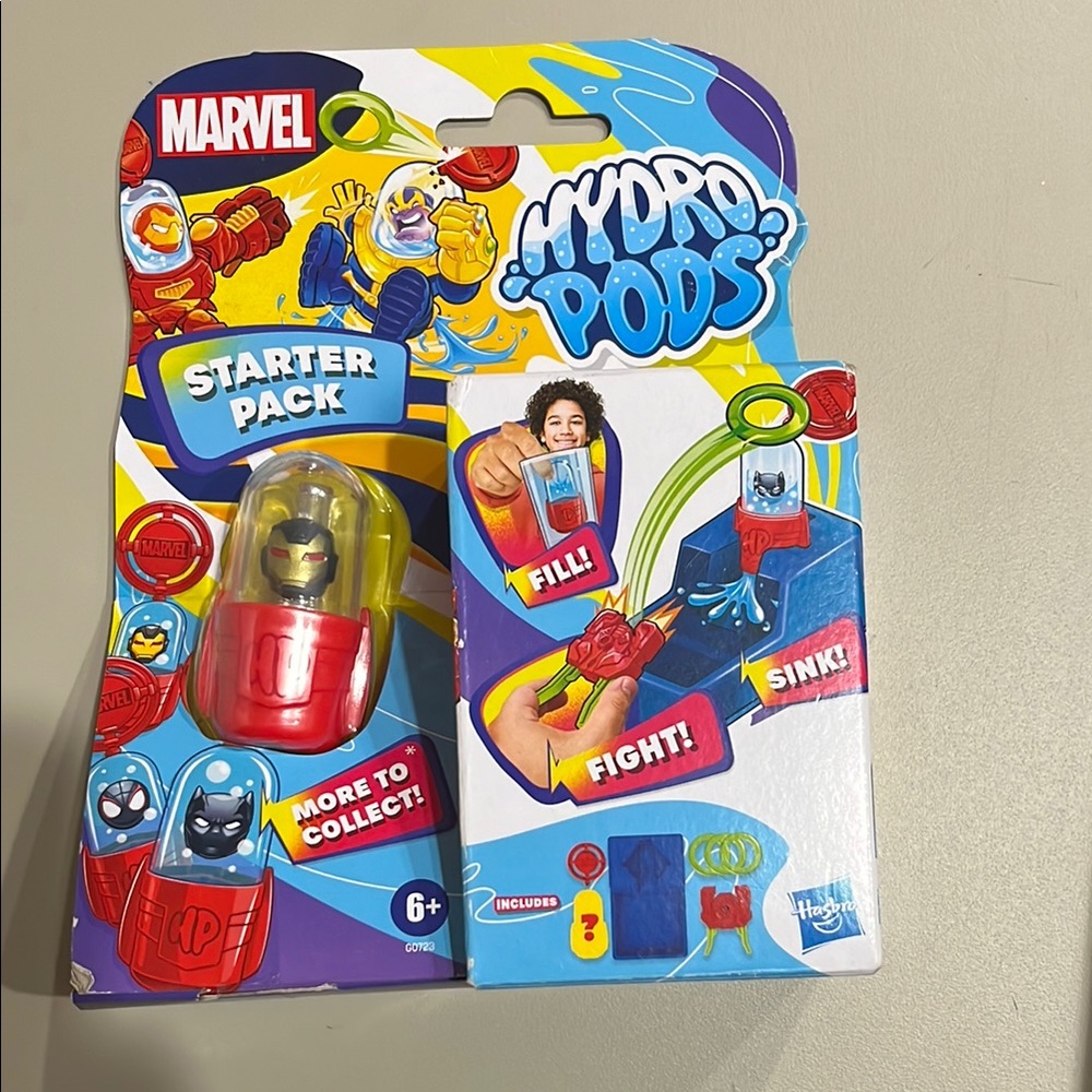 Marvel Hydro Pods Starter Pack - Red and Yellow